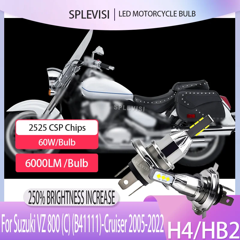 

LED Motorcycle Headlights - 2525 CSP Fast Activation For Suzuki VZ 800 (C) (B41111)-Cruiser 2005 2006 2007 2008 2009 2010-2022