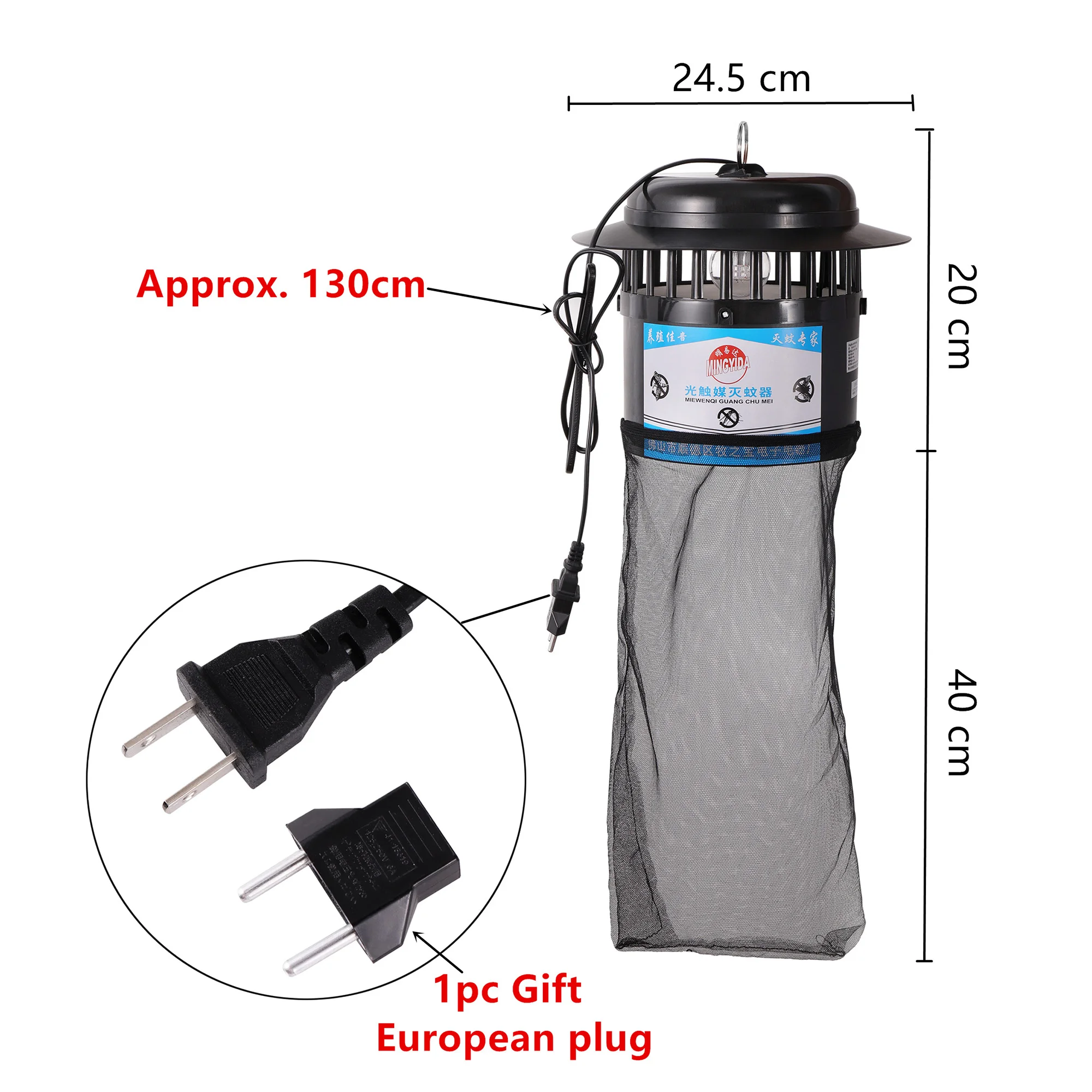 Luz matamosquitos eléctrica de 220V y 16W, catalizador de inhalación, lámpara atrapamoscas, insecticida para moscas voladoras, repelente de mosquitos UV