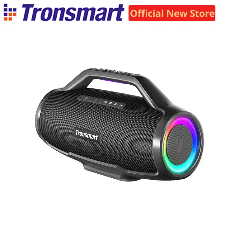Динамик Tronsmart Bang Max Мощный динамик для вечеринок с Bluetooth, 130 Вт, вход для гитары/микрофона, синхронизация 100 динамиков, управление через приложение Динамик Tronsmart Bang Max Мощный динамик для вечеринок с Bluetooth, 130 Вт, вход для гитары/микрофона, синхронизация 100 динамиков, управление через приложение