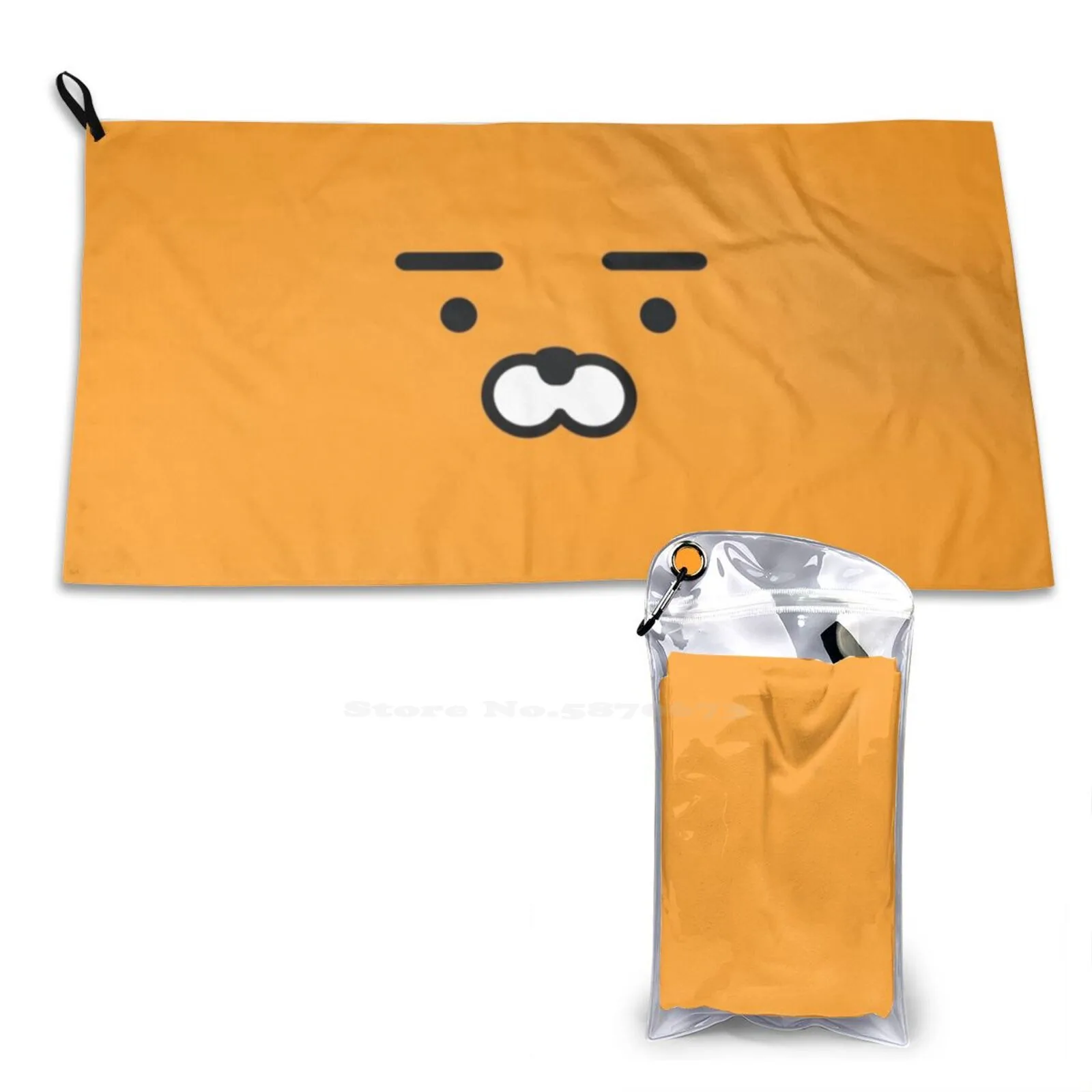 Kakao Ryan Pattern Soft Face Towel Home Outdoor Kakaotalk Kakao Ryan Korean Hallyuwave Arts And Crafts Journaling Design