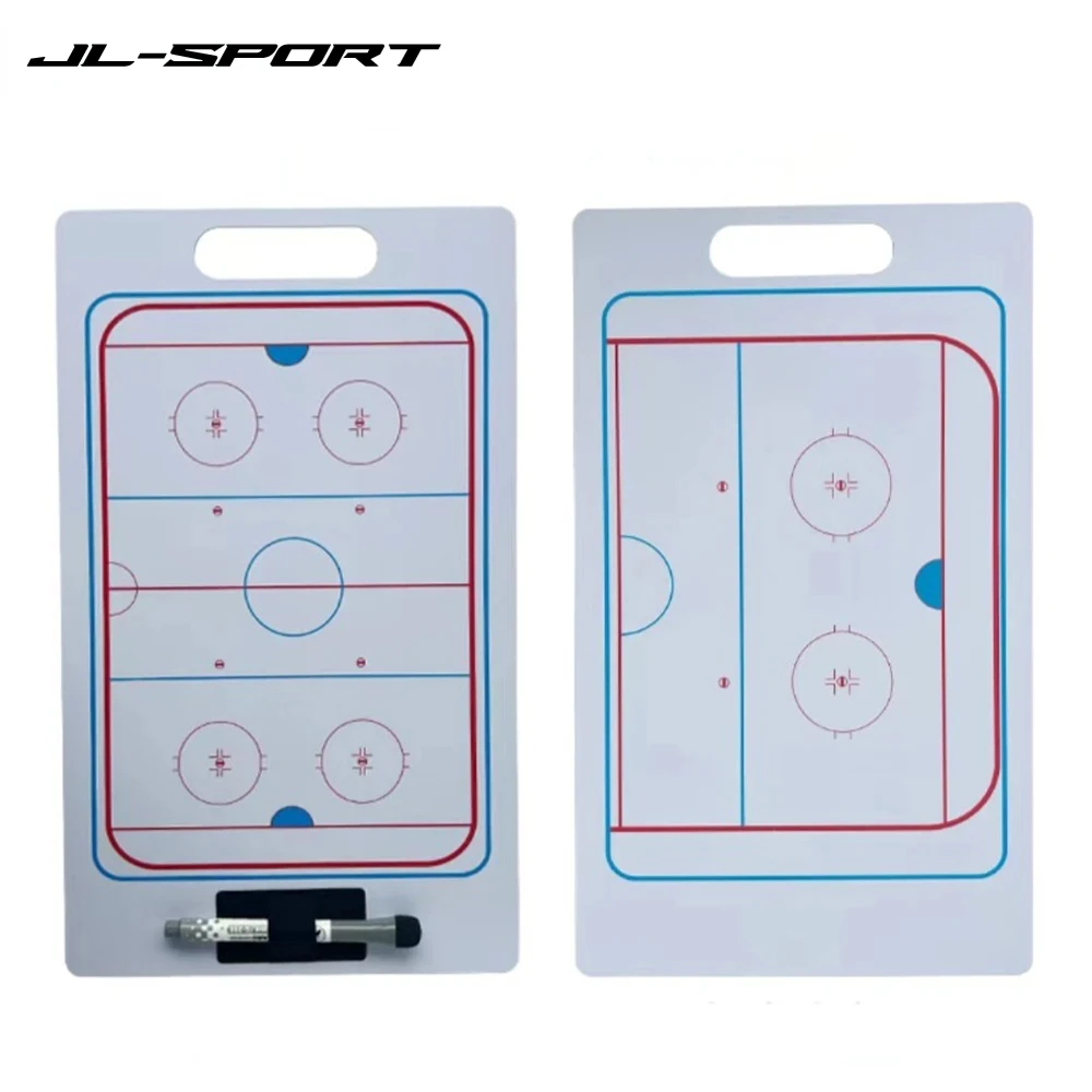 

Ice Hockey Tactic Board PVC Wear-resistant Puck Training Match Coaching Clipboard Portable Ice Hockey Strategy Board Coach Gear