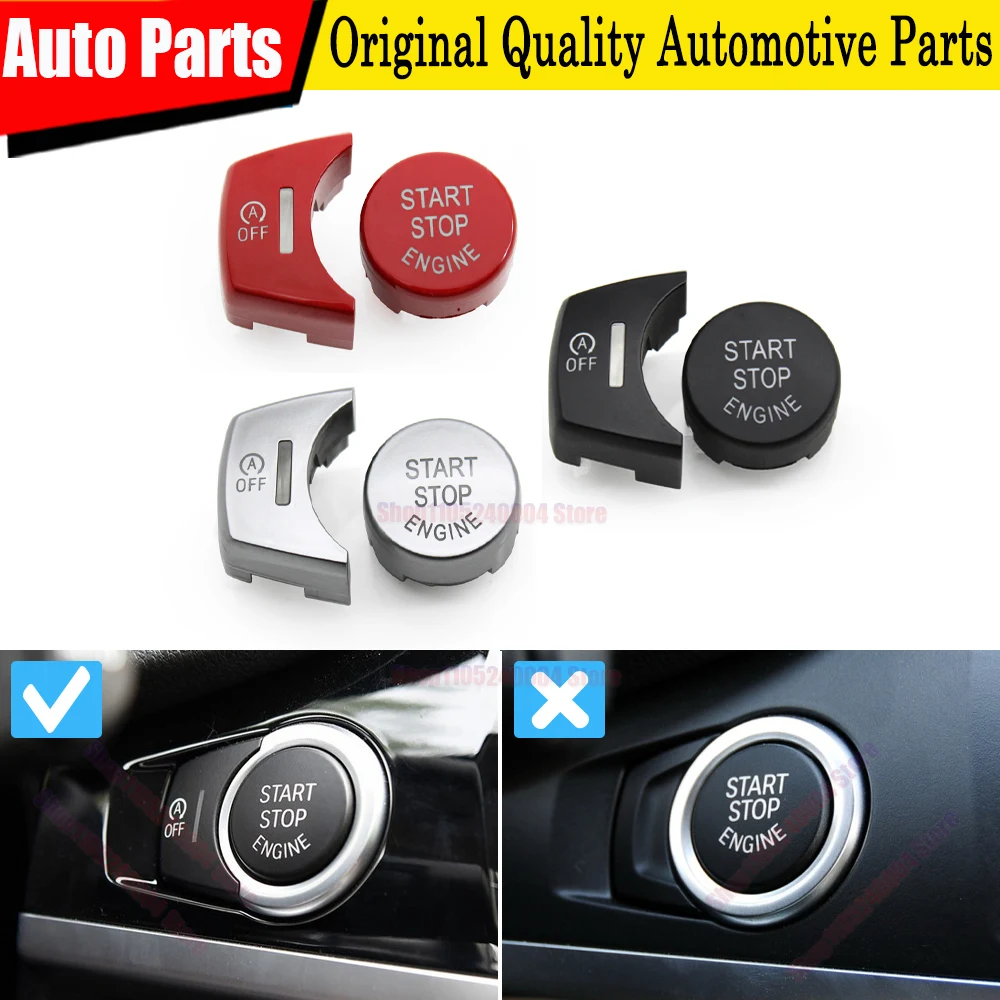 LHD RHD Engine Start Stop Button Switch Cover OFF For BMW X3 F25 X4 F26 X5 F15 X6 F16 61319291693 61319291694