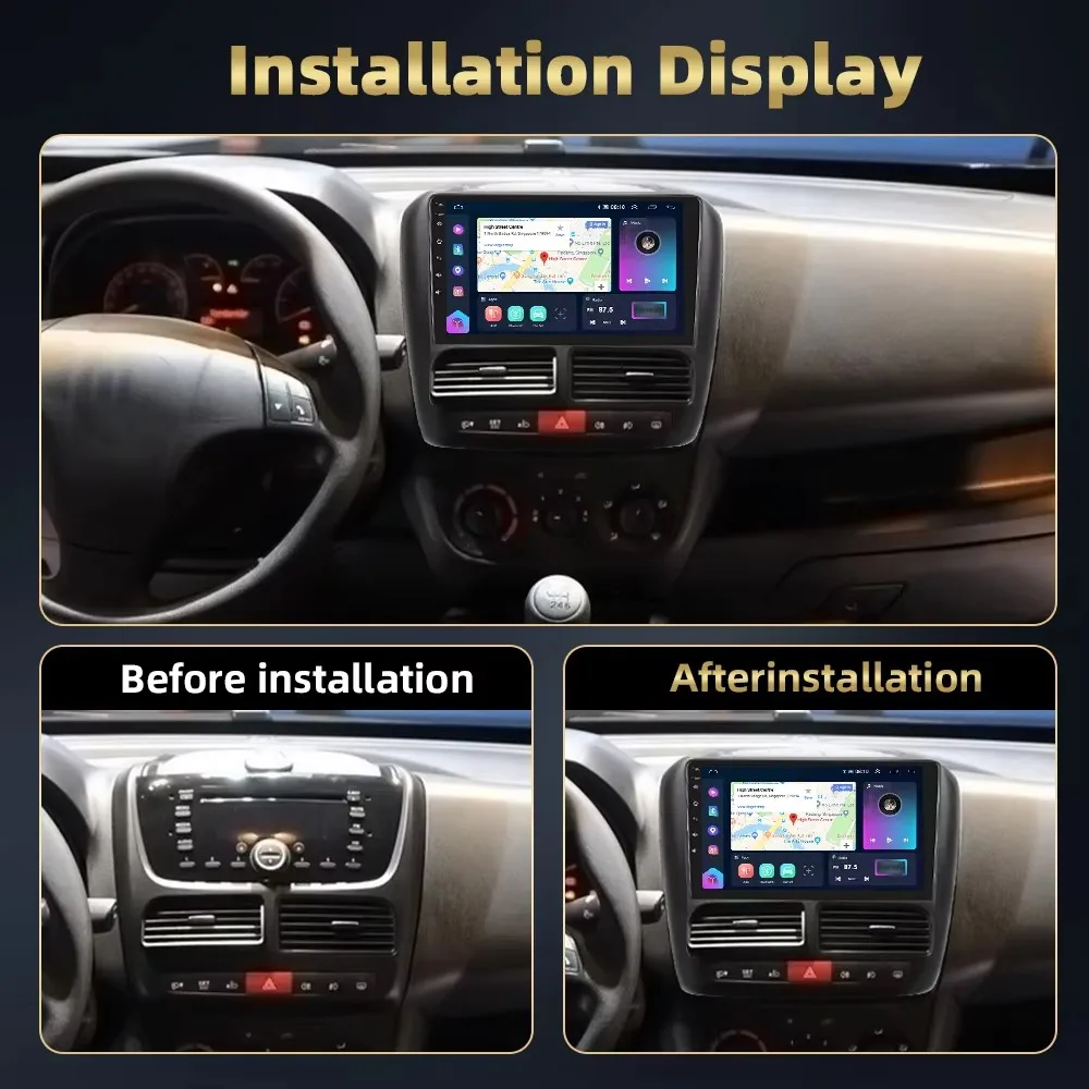 Car Radio For FIAT DOBLO 2010-2015/COMBO 2011-2018 Carplay Android Auto Stereo Multimedia Player AI Voice 5G WIFI Player Screen