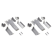 2X Stainless Steel Chassis Armor Axle Protector Skid Plate For Vanquish VS4-10 Phoenix VS410 RC Crawler-[A17I]