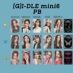 5pcs/set(G)I-DLE Albummini6 I feel PB Lomo SHUHUA Card Makestar Lucky Draw Event Photo Card  Girl Gift Printable Picture KPOP