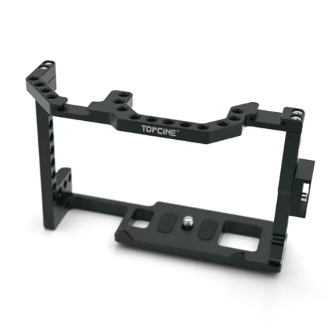 

Клетка для камеры 90D для фотокамеры Canon EOS 90D 80D 70D, полная клетка для фотокамеры с двойным холодным башмаком, отверстие для винта 1/4 дюйма, нижняя пластина 38 мм