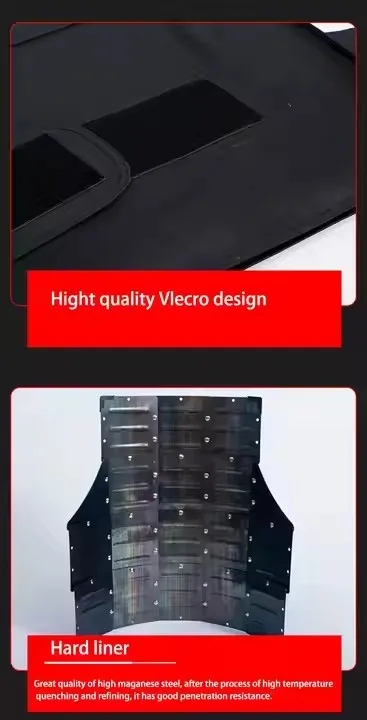 المصنع مباشرة OEM العلامة التجارية للتخصيص بالجملة أخفى الصلب مكافحة سكين سترة الجبهة الخلفية طعنة المقاومة الاستخدام التكتيكي في الهواء الطلق