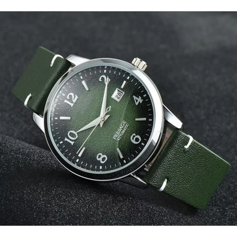 الموضة الشهيرة Hindenburg سلسلة كوارتز آلة رجال الأعمال الرجعية الترفيه ساعة رجالي موضة ساعة الألوان الخضراء أو البني