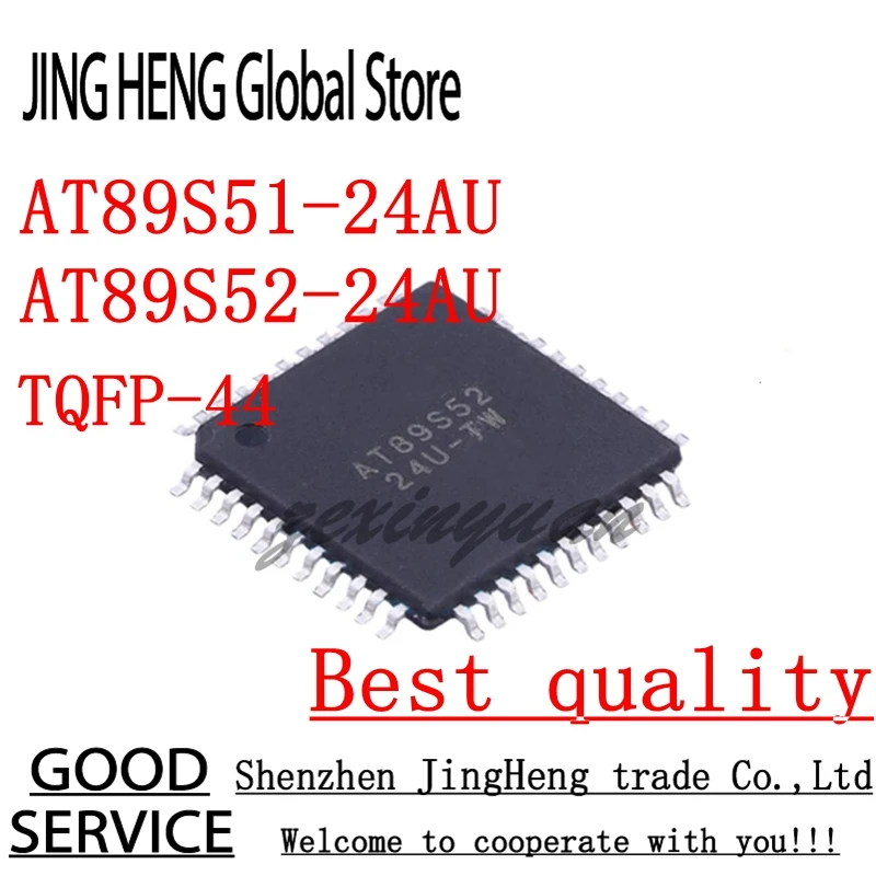 5PCS/LOT AT89S51-24AU AT89S52-24AU AT89S51 24AU AT89S52 24AU TQFP-44 microcontroller