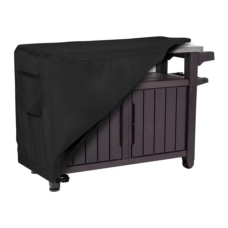 

420D Furniture Cover Silvery Dustproof Waterproof Sun Protection Outdoor Dining Portable Outdoor Cover Patio Table Cover
