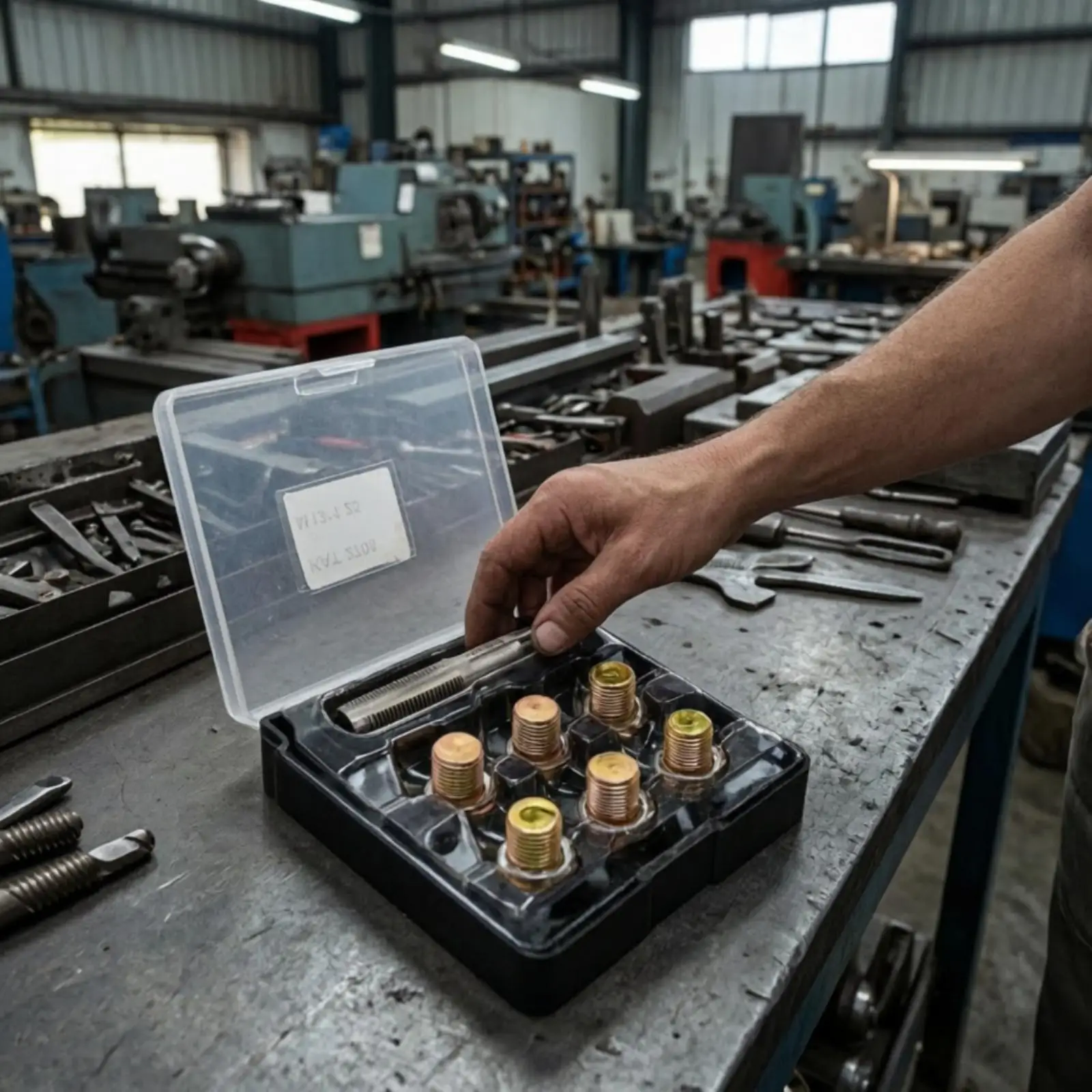 Oil Drain Pan Thread Repair Kit Automotive Oil Drain Plug Repair Kit Metric Oversize for Mechanics, Garage, Workshop