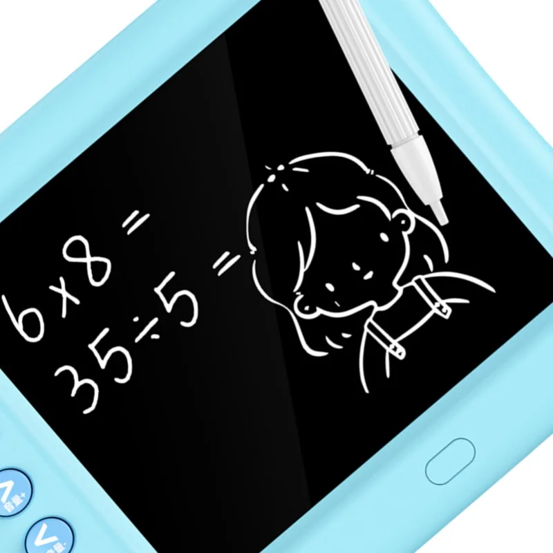 Kinderrekenmachine met notitieblok Optellen Aftrekken Vermenigvuldigen Delen Wiskundeleermachine met WordPad