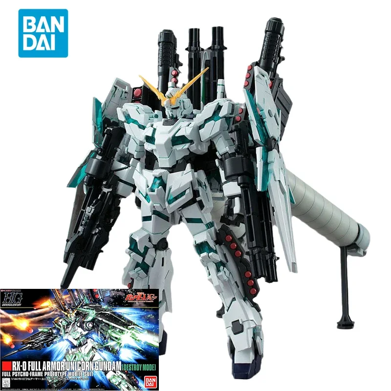 

Bandai оригинальная аниме-модель GUNDAM HGUC 1/144 RX-0 полная армейская единорог GUNDAM DESTROY MODE экшн-фигурки игрушки подарки для детей