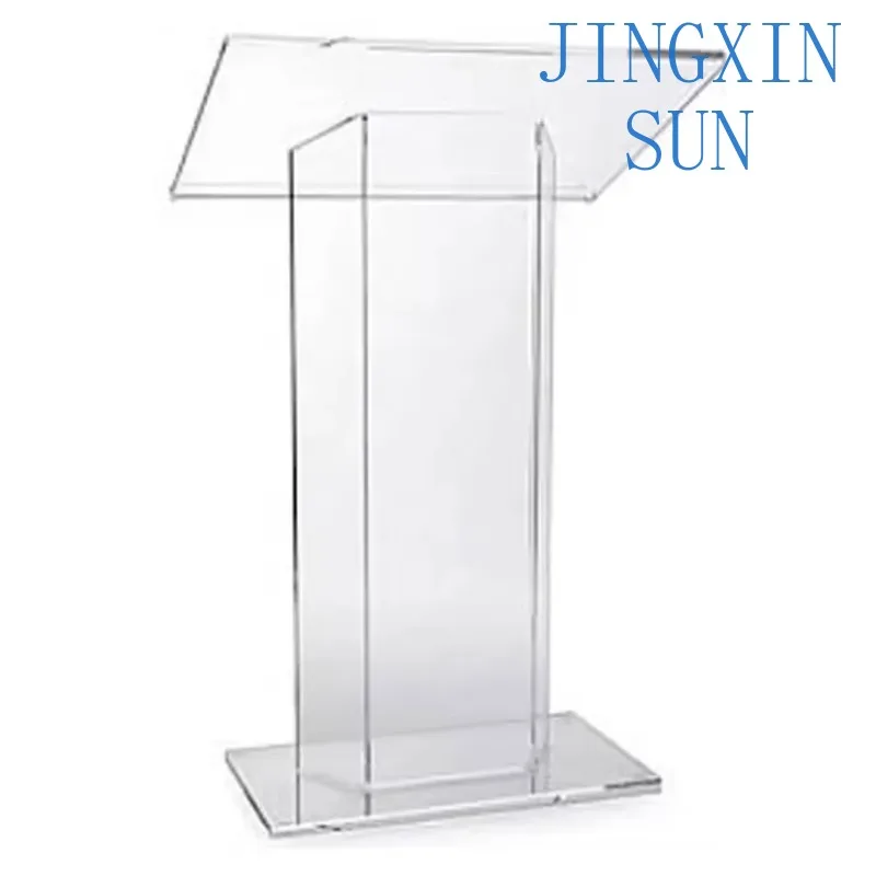 Acrylic church podium and podium with book clips