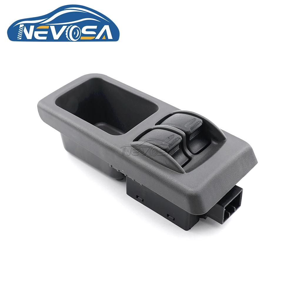 NEVOSA 96230793 For Daewoo Lanos 6 Pins 2 Button LHD Front Left Side Car Window Lifter Control Switch Doulb Glass Lifter Button