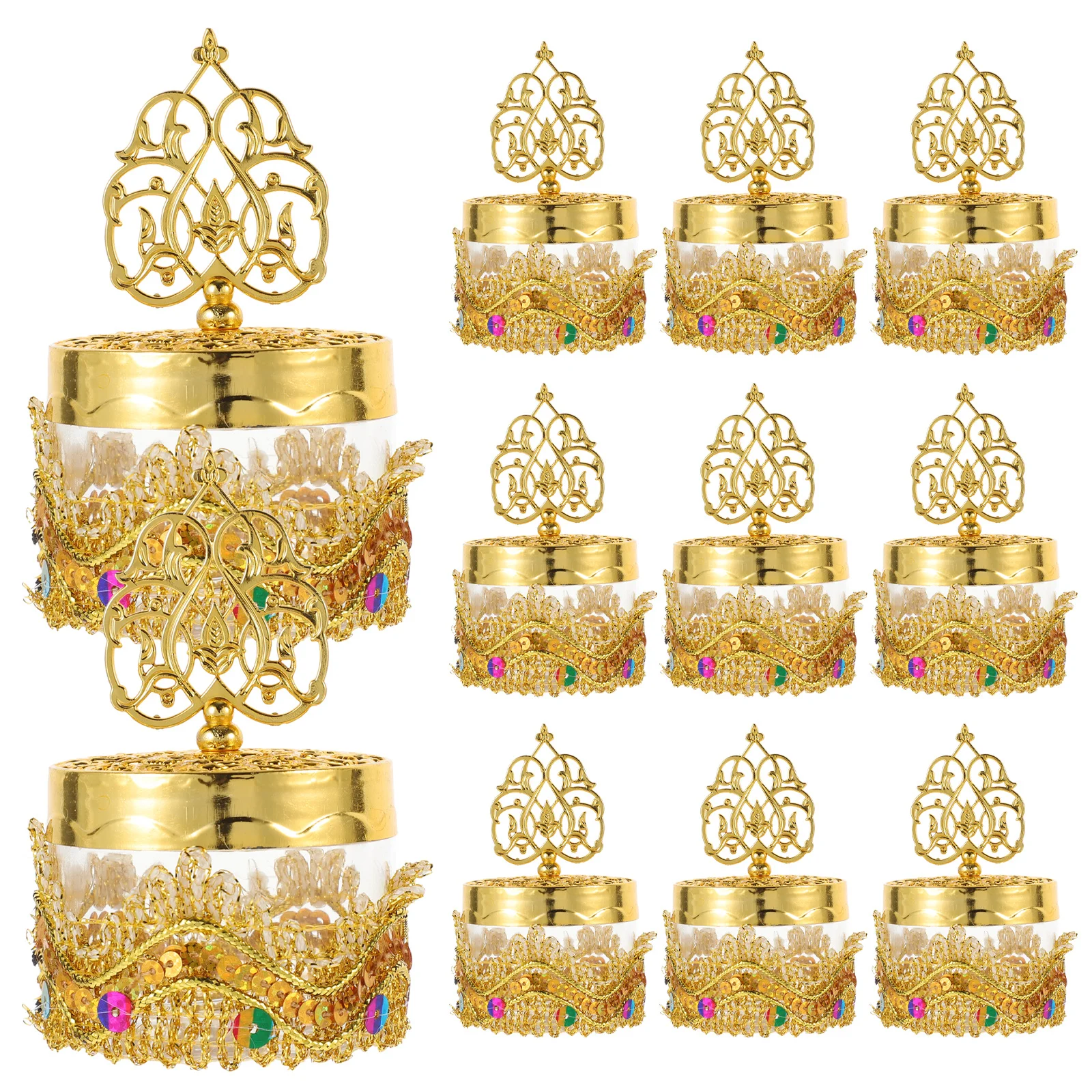 

12Pcs Wedding Treat Boxes Unique Candy Packaging Box Party Favor Container for Sweets Chocolates Desserts Celebration