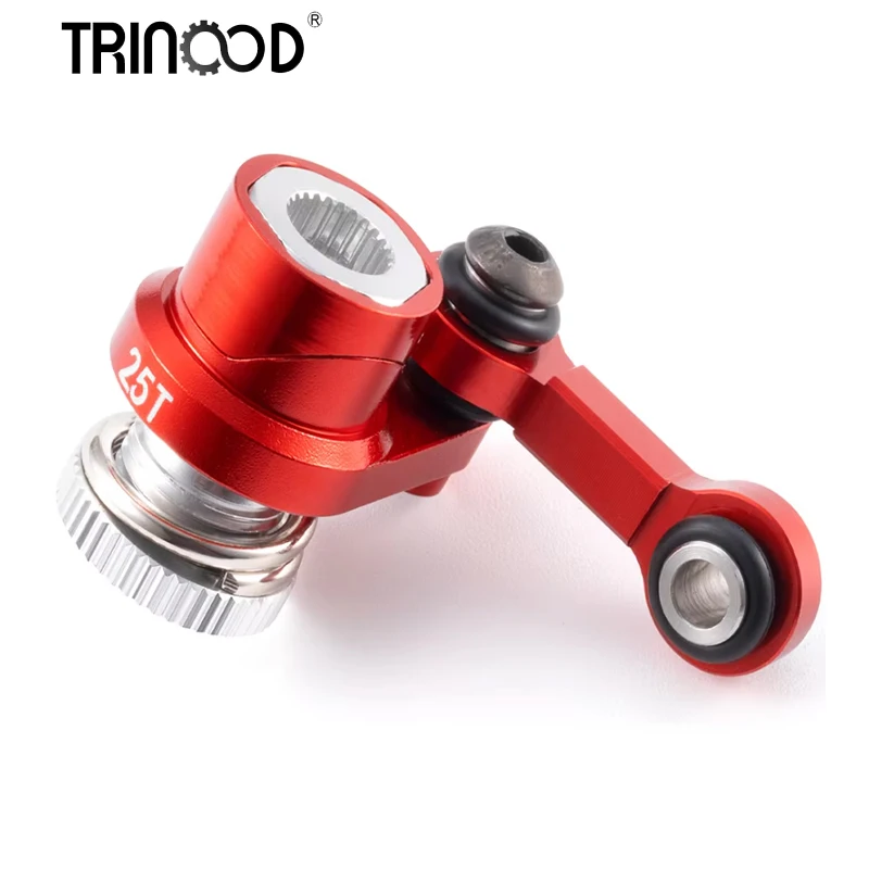 

TRINOOD Aluminum Alloy 25T H-R Steering Servo Arm Horn & Steering Rod for 1/16 Mini Maxx 2S RC CAR Upgrade Parts