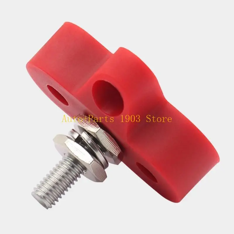E21C Battery Power Distribution Terminal Block Set Single Studs/Bus Bar Positive/Ground Insulated Junction Post