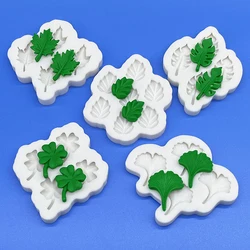 Ginkgo Monstera Deliciosa Leaf Silicone Cake Baking Mold Sugarcraft Chocolate Cupcake Baking Mould Fondant Cake Decorating Tools