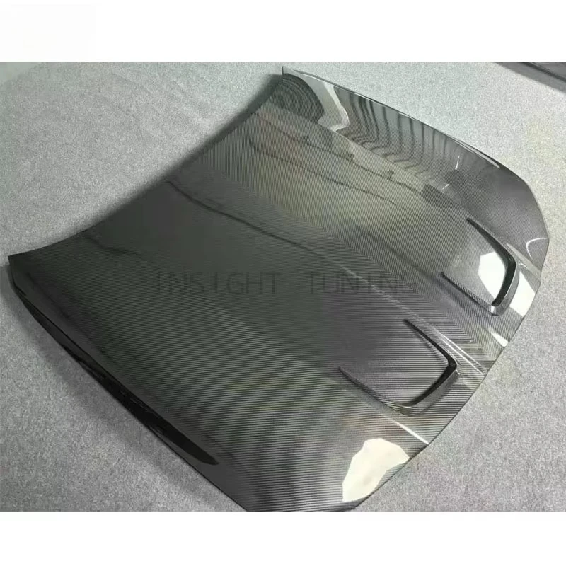 ملحقات غطاء محرك السيارة من ألياف الكربون الجافة عالية الإعداد مناسبة لـ M3 M4 G80 G82 ترقية إلى غطاء محرك السيارة OE Facelift