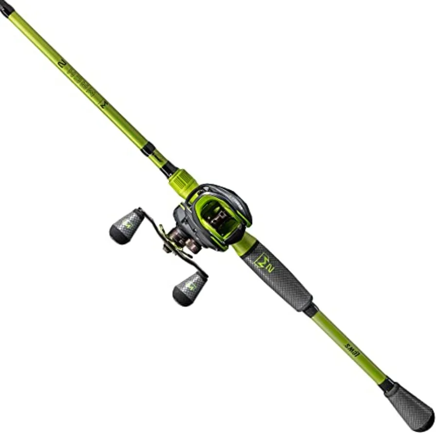 

Комплект для рыбалки MACH 2: катушка для бейткастинга и удилище из графита IM8 с рукояткой Winn Dri-Tac Ultra, черно-зеленый
