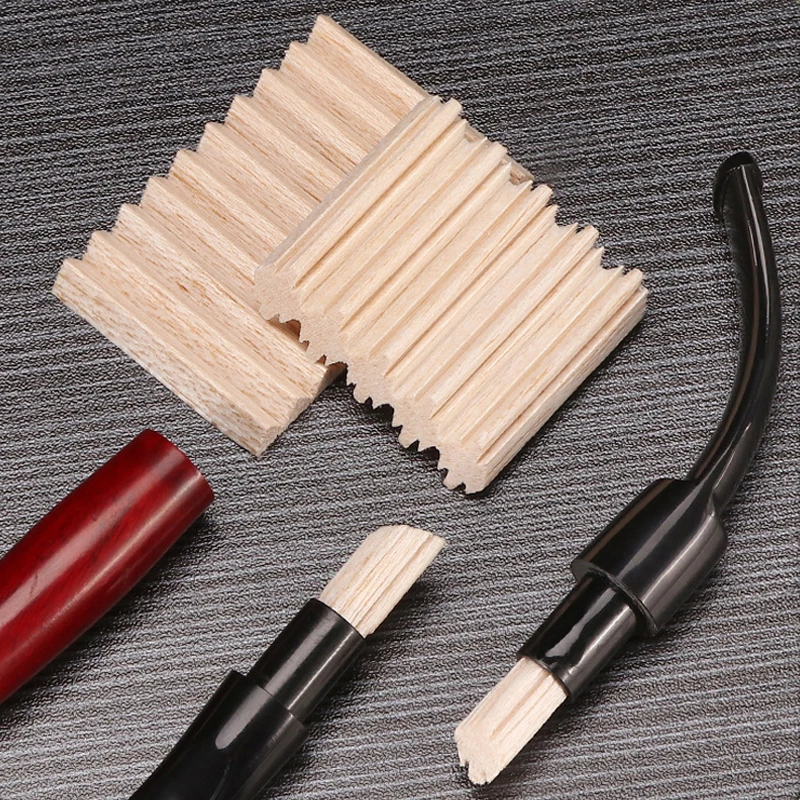 3mm/6mm/9mm Cigarette Pipe Filter Cleaning Accessories Channel Balsa Wood Smoking Pipes Tobacco Smoking Tool