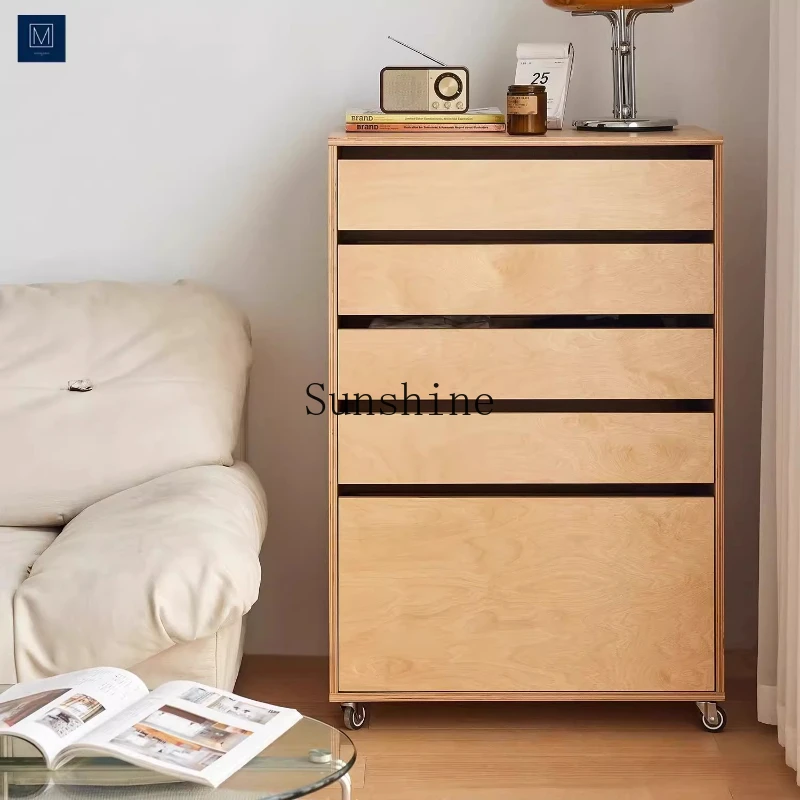 

Nordic five-bucket medieval solid wood dining side simple living room sofa bedroom storage cabinet
