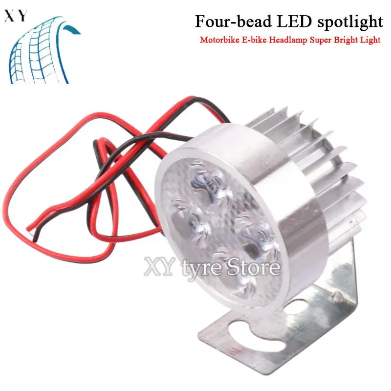 Image of Niedlicher LED-Motorrad-E-Bike-Scheinwerfer, superhelles Licht, wasserdichte Glühbirne, Auto-Styling Motorrad-Scheinwerfer