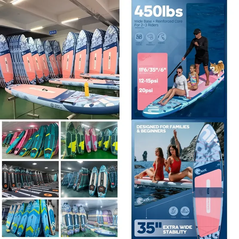 2026 New Arrival 11'6 Ultra Stable All-Round Inflatable Stand up Paddle Boards for Beginners Wholesale Drop Stitch Sap Board