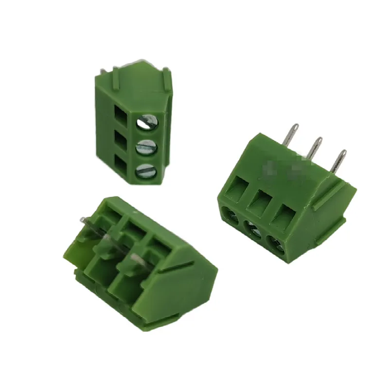 

100pcs 3 Pin Screw Terminal Block Connector 5mm Pitch G