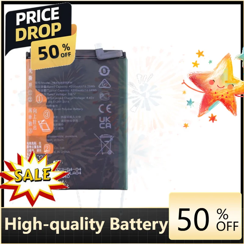 Battery for Huawei Honor 20 30 50 60 70 80 90PRO 50SE  HB468492EGW HB486591EGW HB506390EFW HB506591EHW Battery