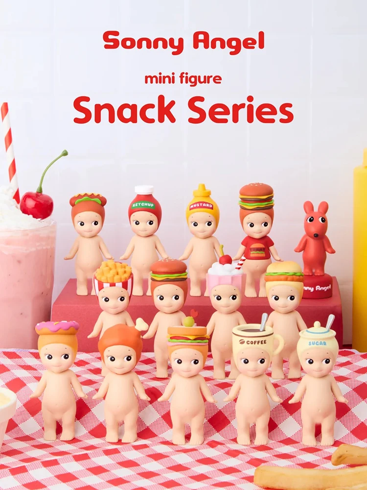

Sonny Angel Mini Figure Snack Series Blind Box Mini Figure Cute Collectible Random Surprise Toy Gift for Girls
