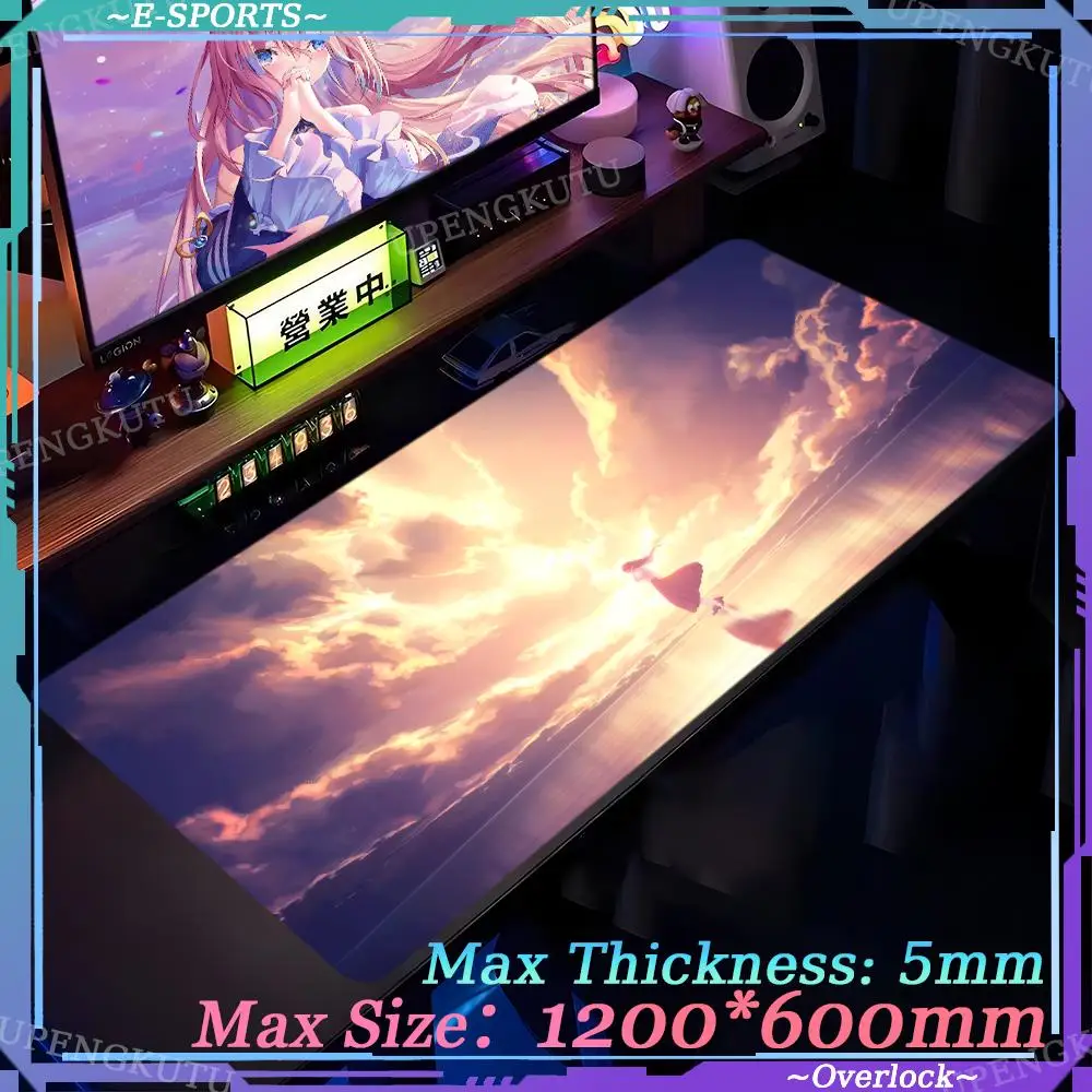 Mouse Pad Game accessories Locked edge pads Oversized Desk mats Gaming sky_girl Locked edge Game mouse pad