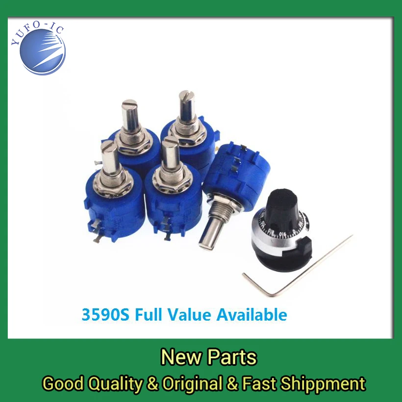 1PCS 20K 50K 100K 100R 200R 500R Precision Multi Turn Potentiometer 3590S-2-103/104/503/101/201/501/102/202/502/203 1K 2K 5K 10K