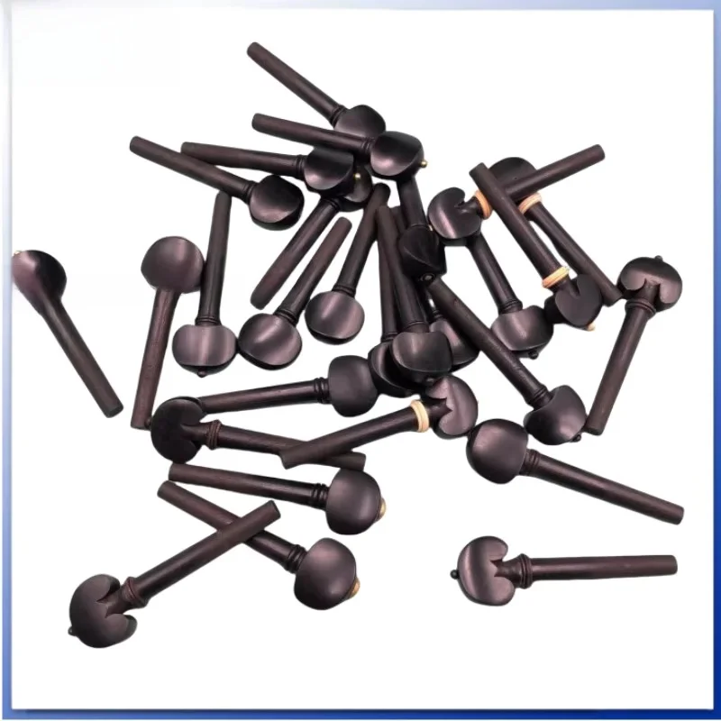 4Pcs 4/4 Violin Tuning Pegs Rosewood Ebony Jujube Wood Adjuster Keys String Winder Replacement Parts