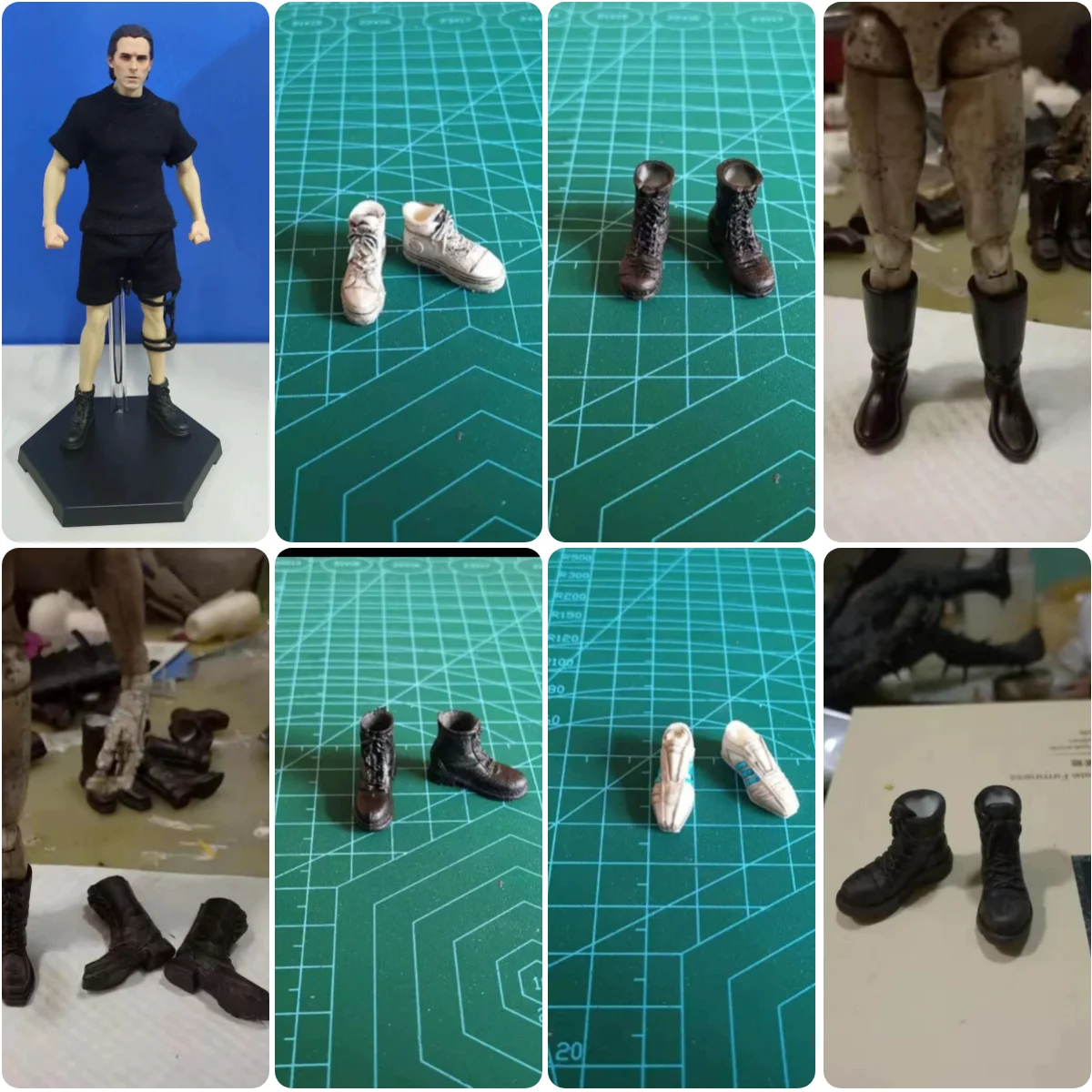 

Collection Scale 1/12 Long Short Boots Shoe Model Mini Toys Model Accessories For 6" 3ATOYS SHF Notaman Doll Figure Collection