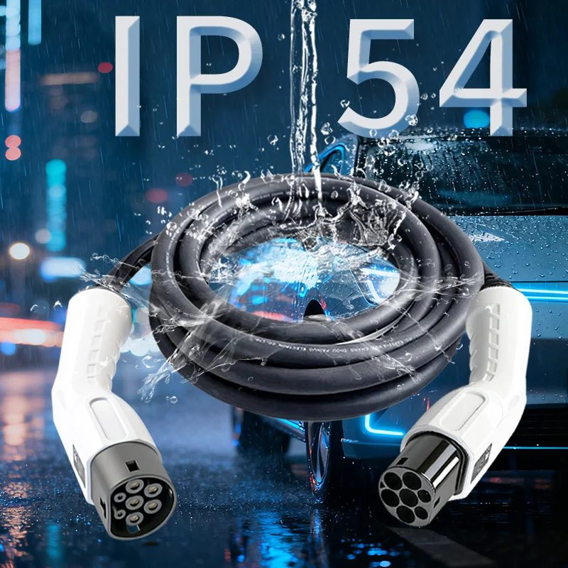 Type2 to Type 2 EV Charging Cable IEC62196-2 32A 7KW 1-Phase 32A 22KW 3-Phase Electric Vehicle Charger Home Use