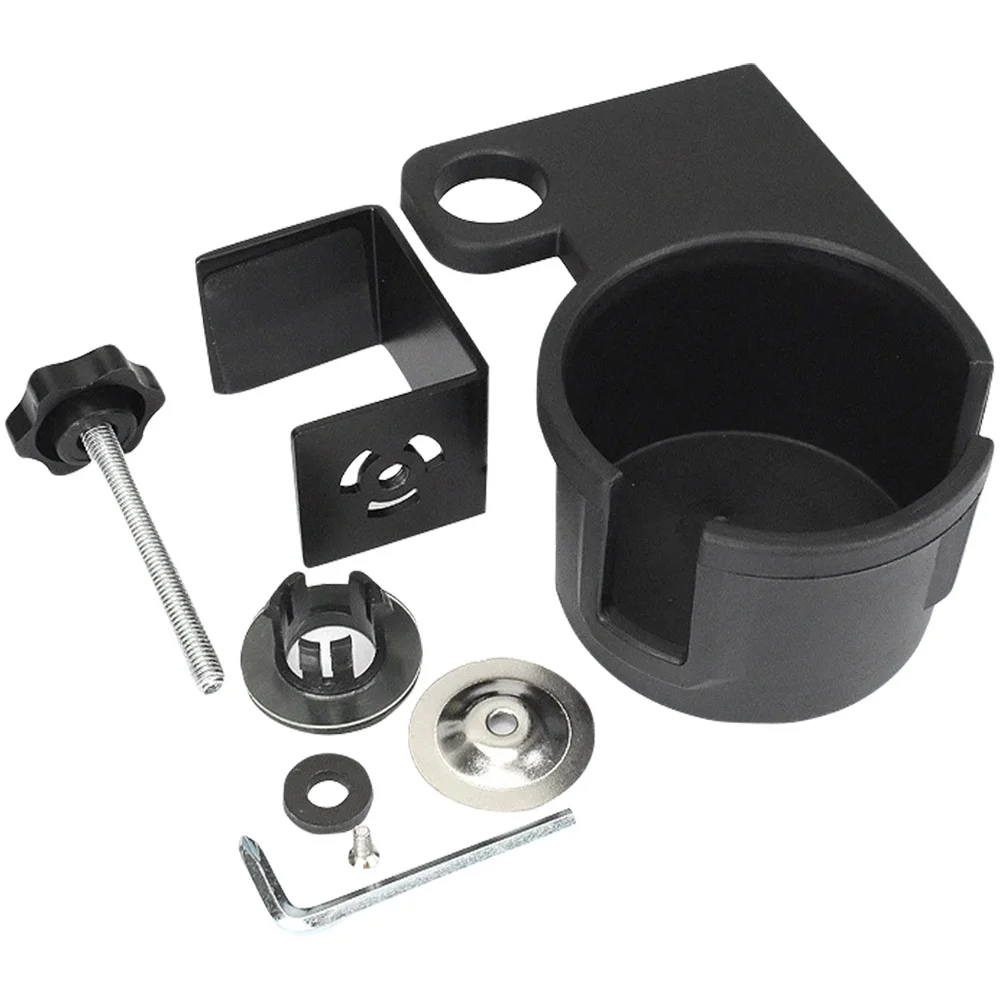 

Water Glass Holder with Cup Fixing Clip Rotating Desktop Bracket for Espresso Cup Bottle and Drink Storage Tableside Organizer