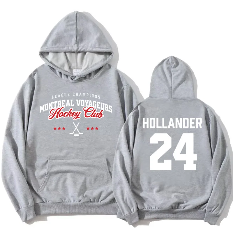 24 Hollander Montreal Voyageurs Hoodies TV Heated Rivalry Printing Sweatshirts Long Sleeve Fleece Hooded Pullovers Women Clothes