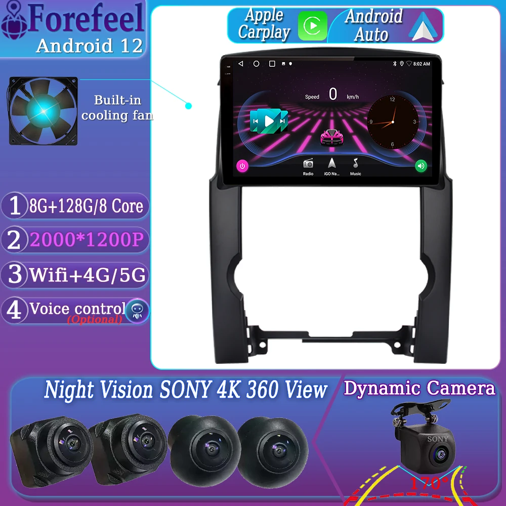 

Android 12 For Kia Sorento 2 XM 2009 - 2012 Monitor Screen Multimedia TV Autoradio Navigation Stereo Radio Lettore player Video
