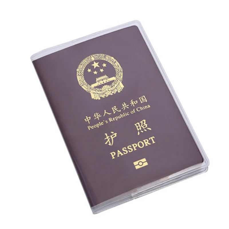 Funda protectora transparente para pasaporte, bolsa impermeable para documentos