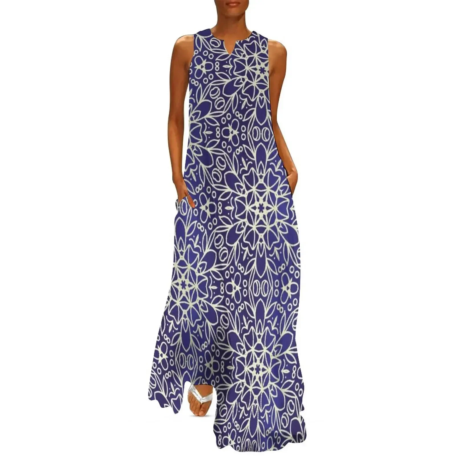 

Midnight Flowers Long Dress luxury dress dress for women summer long dresses for women