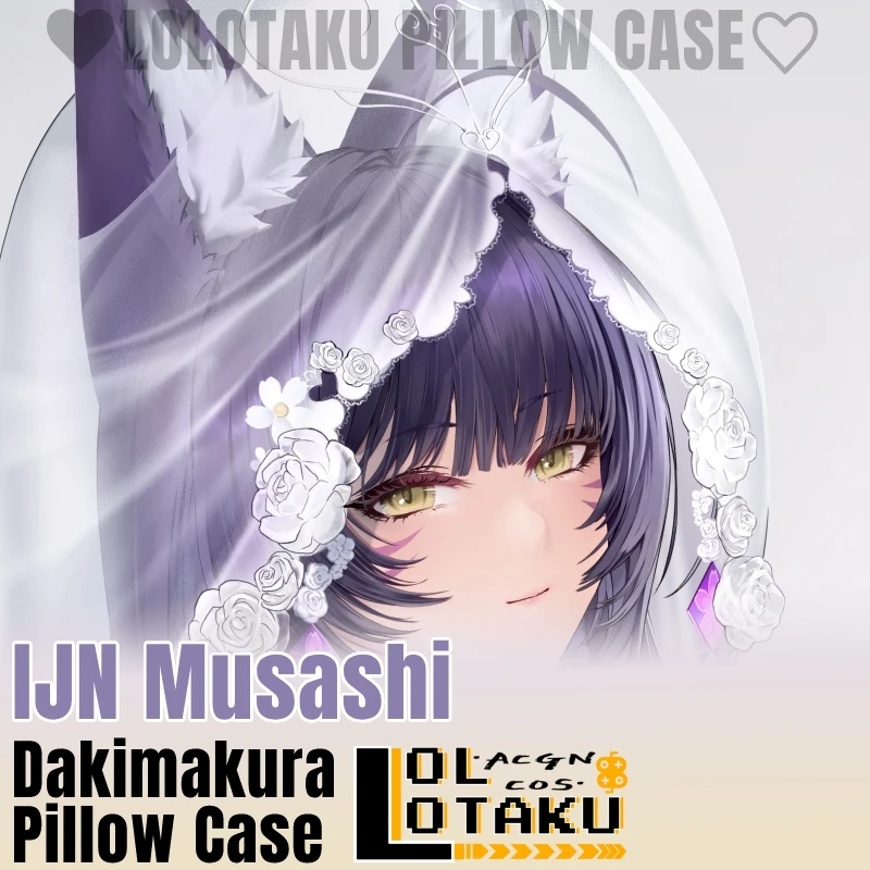 IJN Musashi Dakimakura Azur Lane Game Hugging Full Body Cushion Cover Pillow Case Pillowcase Sexy Home Bedding Decor Otaku Gift