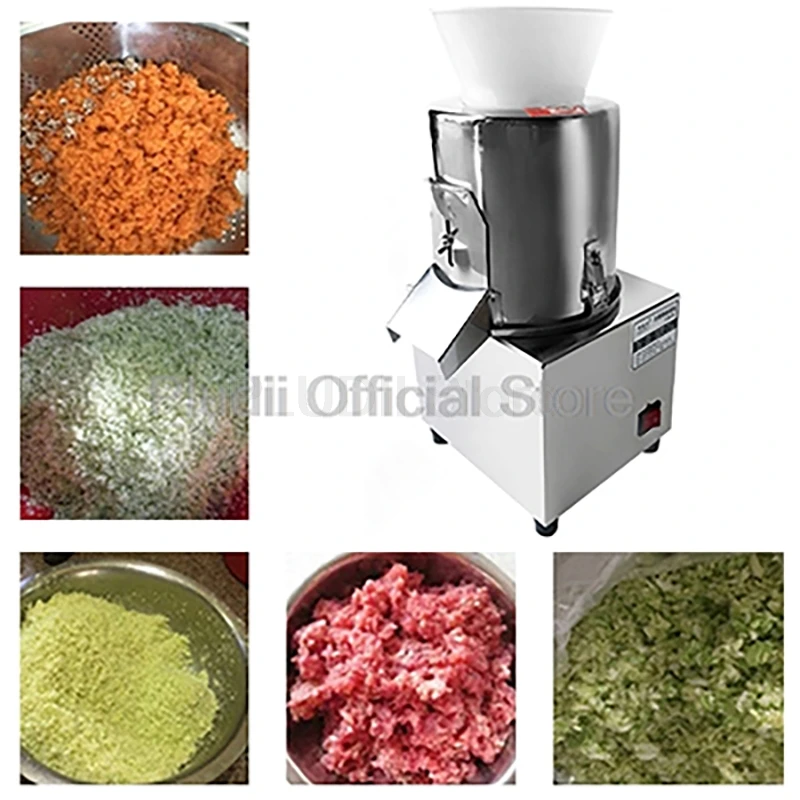 400W 40-60Kg Electric Meat Slicer Automatic Multi-function Vegetable Chopper Commercial Household Food Shred Dice Cutter Machine