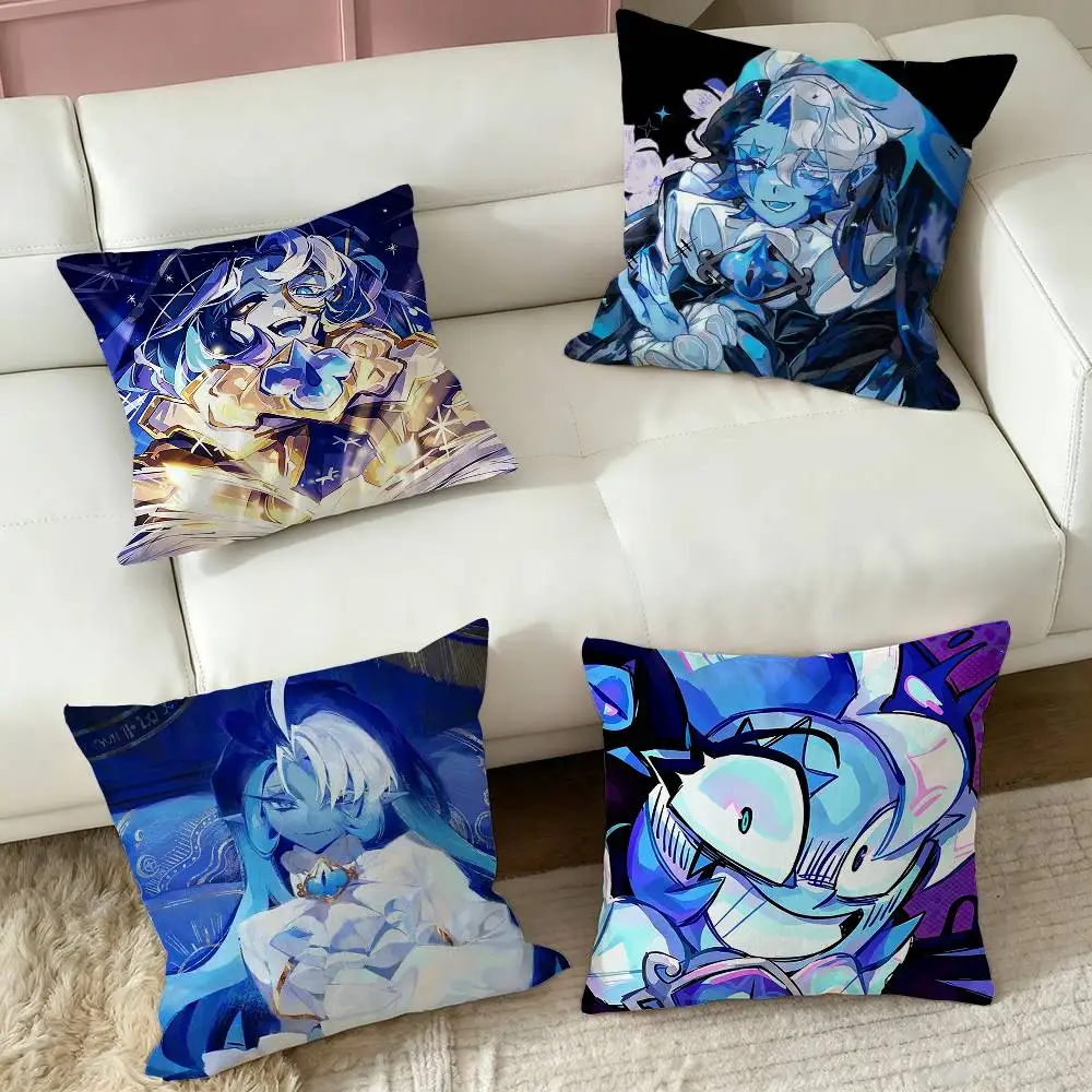 Shadow Milk Cookie Run  Square Double-Sided printed Pillow Case Bedroom Bedside Pillow Sofa Cushion Cover