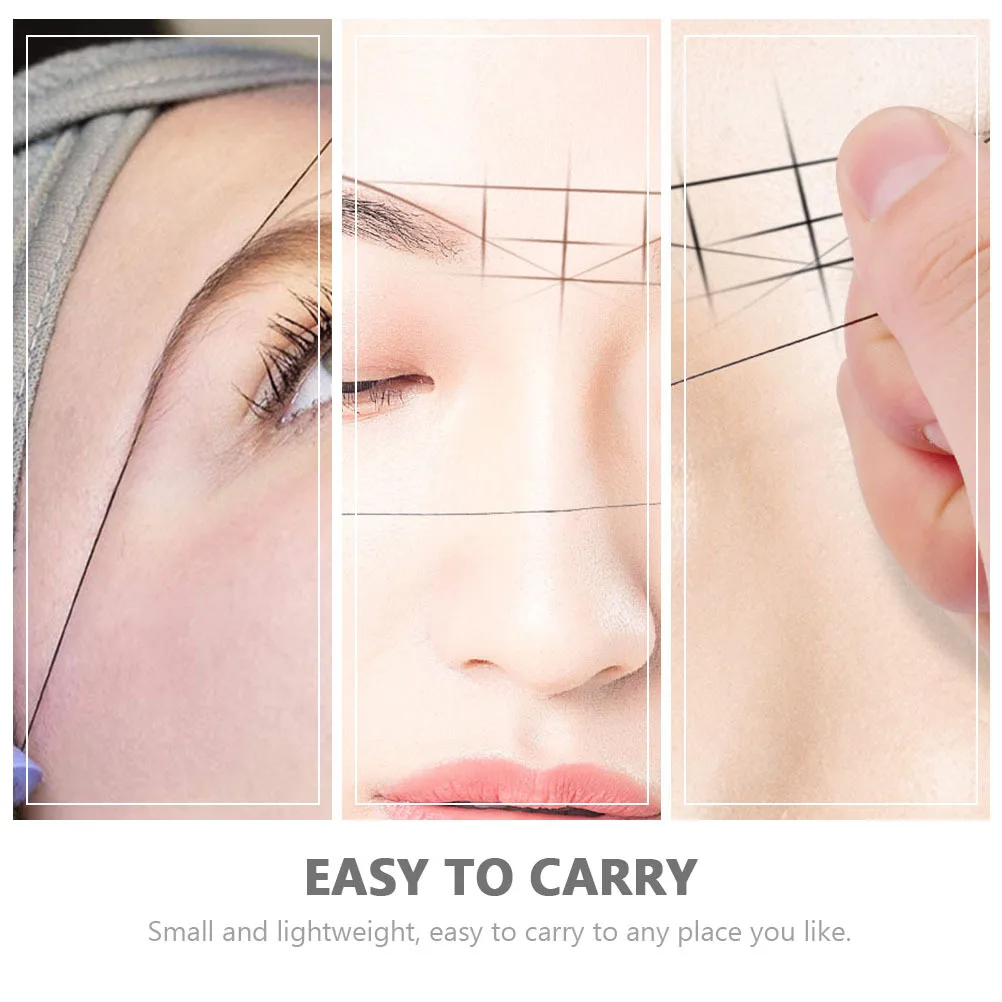 

2Pcs Microblading Ruler Embroidery Tool Long-Lasting Eyebrow Locating Box for Beauty Salon Tattoo Ink Wire Use