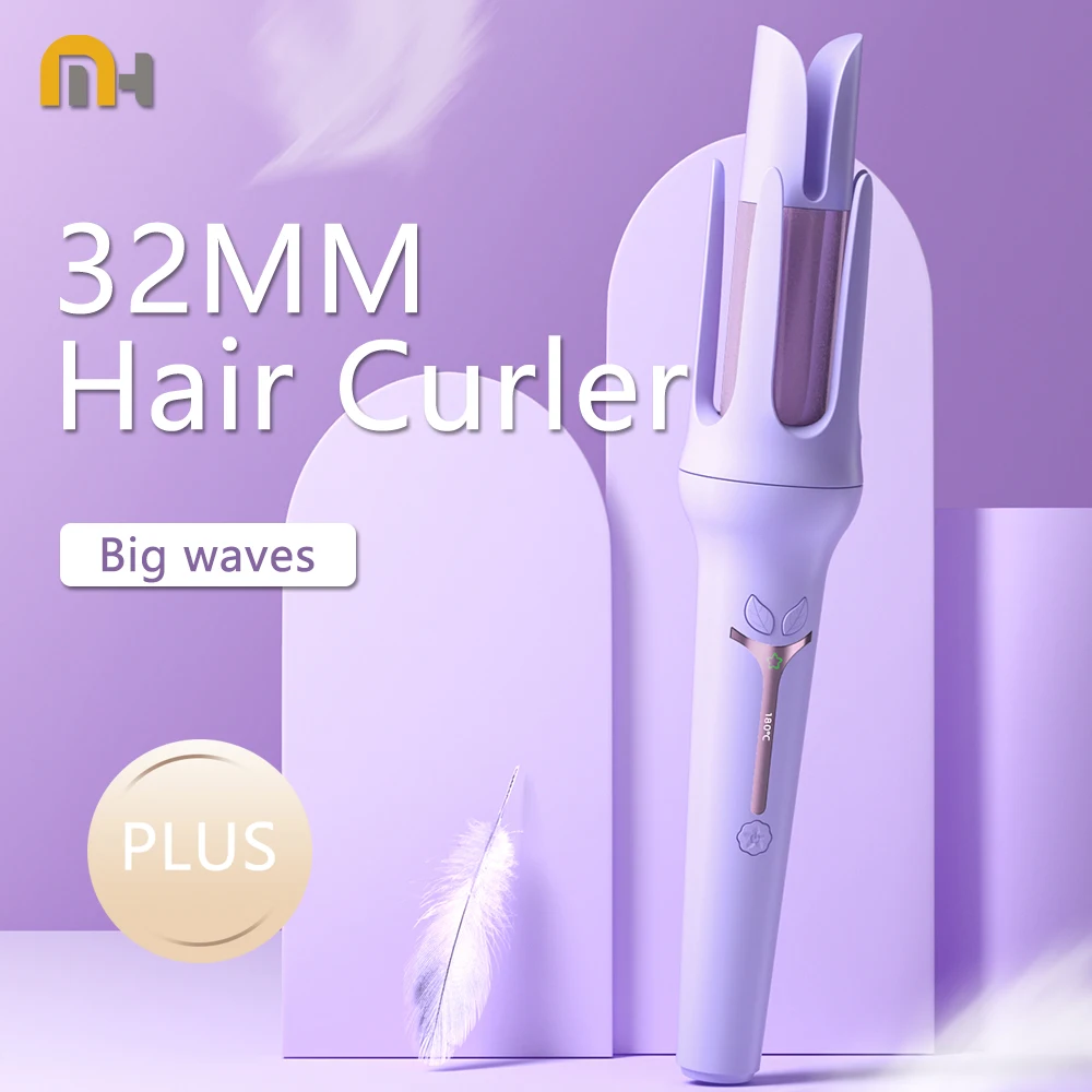 Automatic Hair Curler 32MM Auto Rotating Ceramic Hair Roller Professional Curling Iron Curling Wand Hair Waver Styler tool