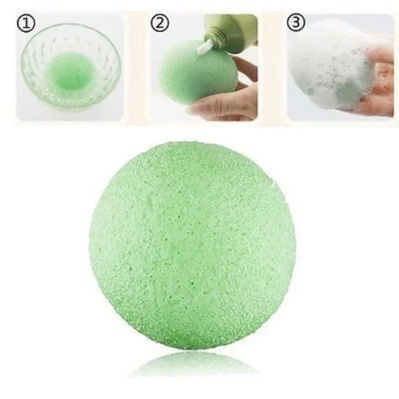 2 Colors New Natural Facial Exfoliator Konjac  Face Cleaning Sponge Puff None Electric Facial Cleansing Brushes