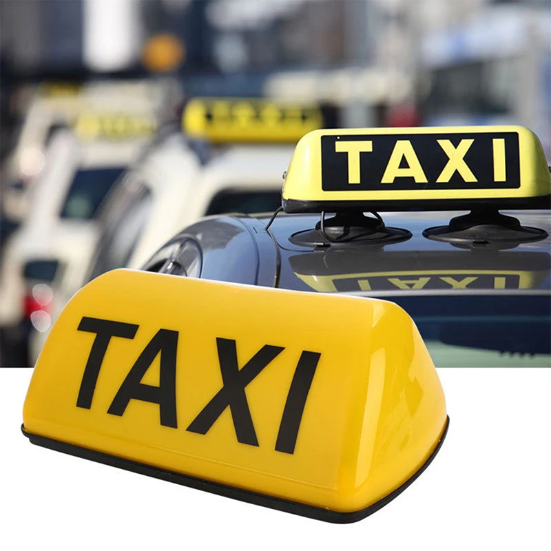 Taxi Sign Cab Roof Top Topper Car   12V LED Light Waterproof