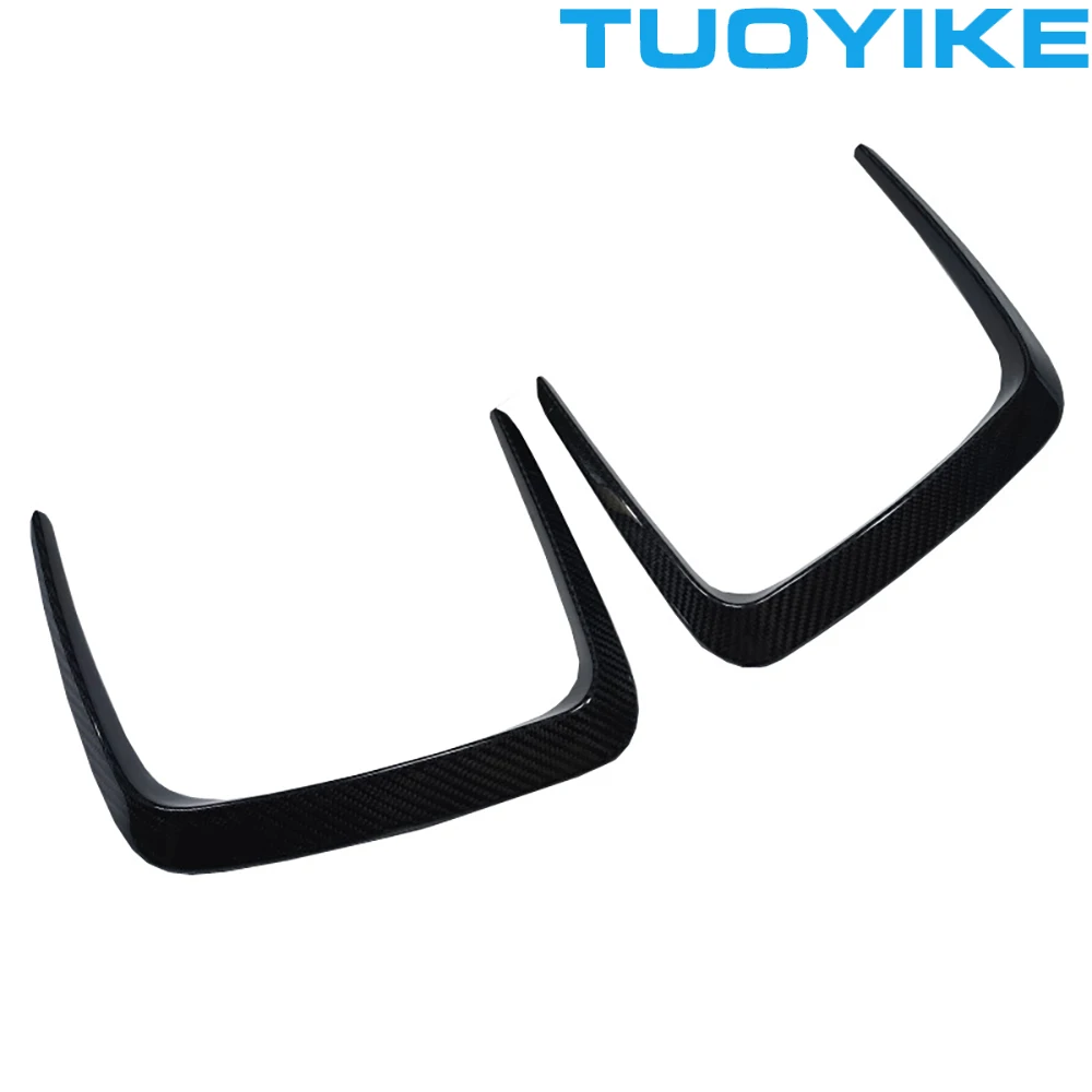 Car Real Dry Carbon Fiber Hood Bonnet Vent Canards Splitter Trim Decoration Frame Cover Racing Kit For BMW M3 M4 G80 G82 2020-24